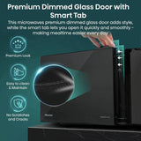 Hisense 800W microwave 23L black (British brand)