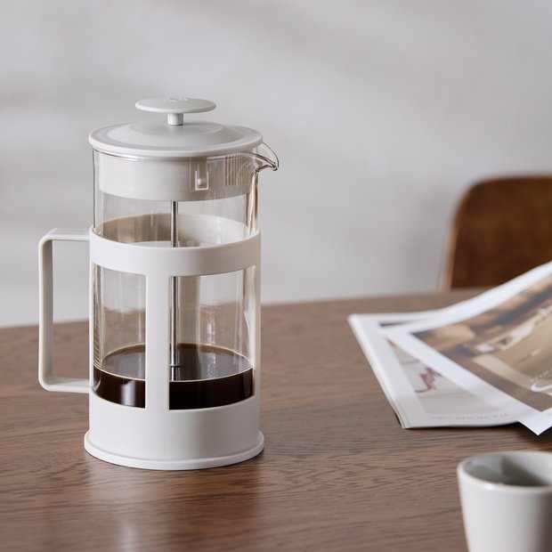 Habitat 8 cup plastic cafetiere 1 litre grey, UK version