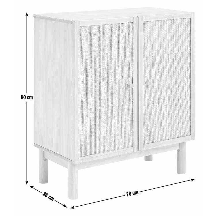 Habitat Simone 2 door shoe storage cabinet oak (British brand)