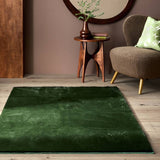 Argos Habitat Cosy Soft Moss Green Short Pile Rug - 150x80cm- Buy online at McGrocer