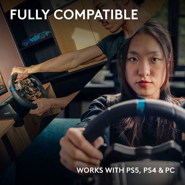 Logitech G923 TRUEFORCE gaming steering wheel for PS4 PS5 PC - British product