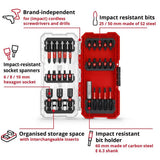 Einhell 28-piece drill bit set in storage case - British product