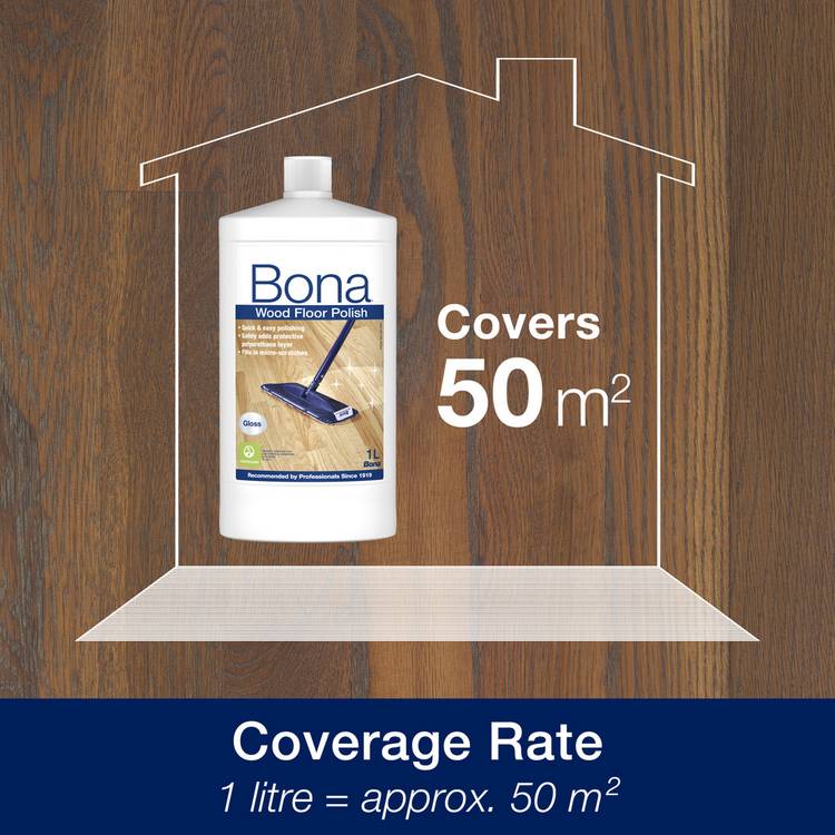 Bona wood floor polish gloss 1L, UK version