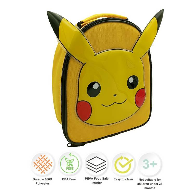 Hox Pikachu shaped lunch bag (British brand)