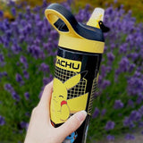 Hox Pokémon Pikachu black sipper water bottle 600ml, imported from the UK