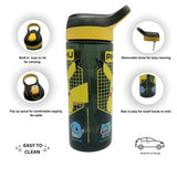 Hox Pokémon Pikachu black sipper water bottle 600ml, imported from the UK