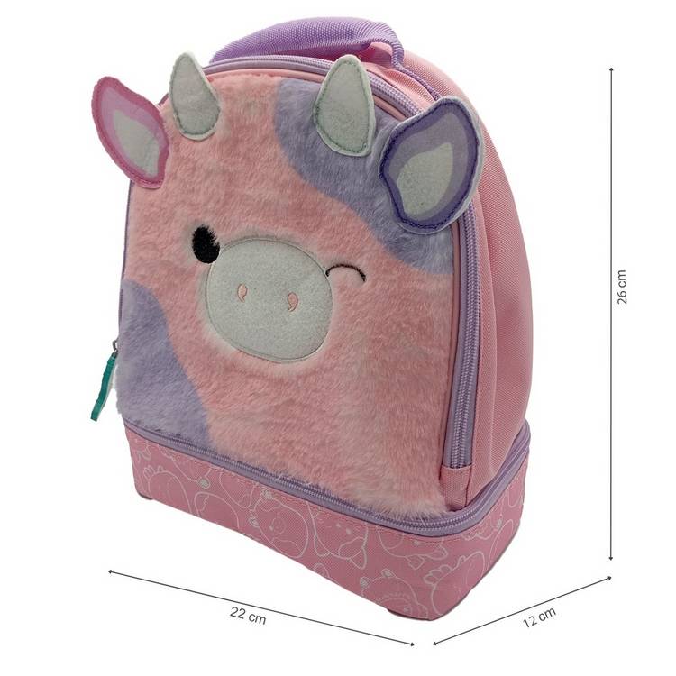 Squishmallows Patty the Cow furry lunch bag, imported from the UK