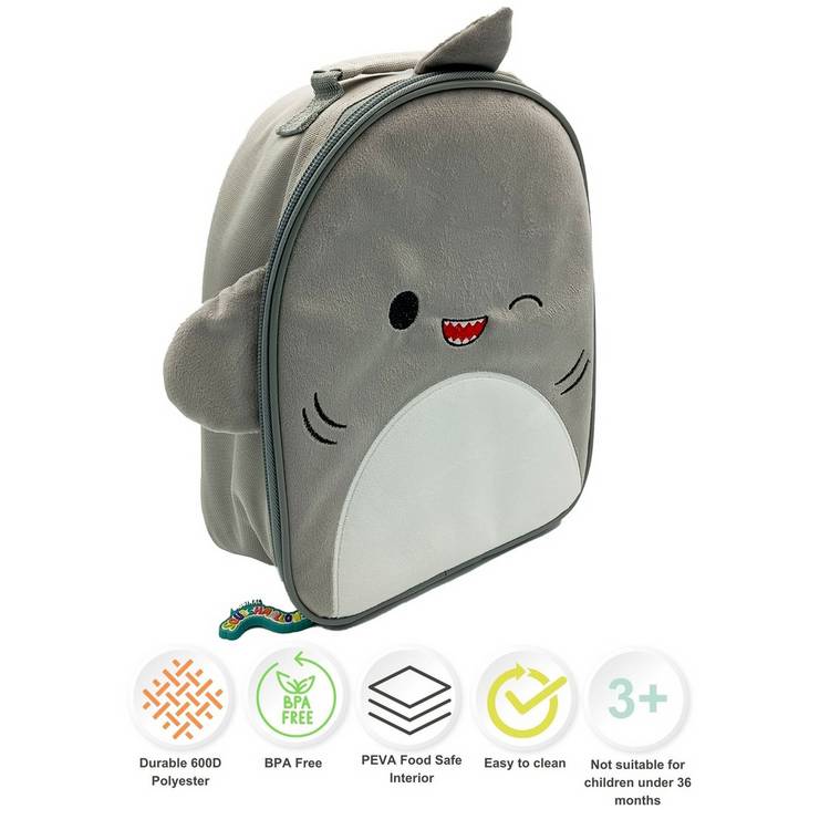 Hox Squishmallows Gordon the Shark furry lunch bag - British product