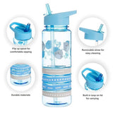 Hox Squishmallows Gordon the Shark sipper water bottle 580ml, UK version