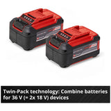 Einhell Power X-Change 18V 5.2Ah battery pack, imported from the UK