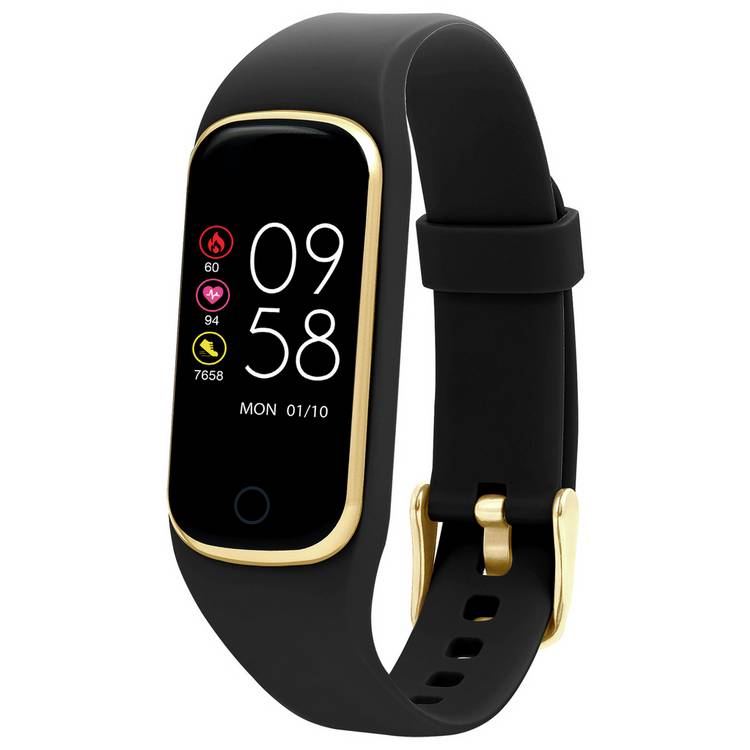 Reflex Active Series 8 black silicone strap smart watch (British brand)