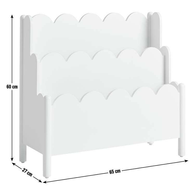 Habitat Kids Scalloped Bookcase white - British product