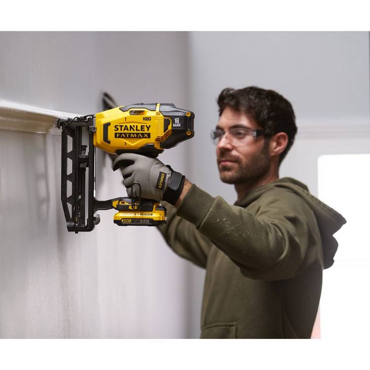 Stanley Fatmax V20 cordless finishing nailer 16 gauge, imported from the UK