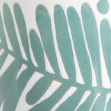 Habitat stoneware mugs leaf pattern green black set of 4 - British product