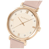 Radley rose gold watch pink leather strap 35mm, imported from the UK