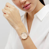 Radley rose gold watch pink leather strap 35mm, imported from the UK