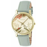 Argos Radley Gold Plated Artichoke Green Leather Strap Watch- Buy online at McGrocer