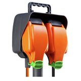 Masterplug garden spike 2 socket 15m cable (British brand)