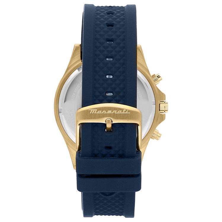Maserati Sfdia blue dial chronograph watch stainless steel bracelet - British product