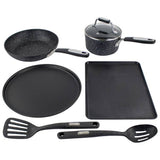 Scoville 6 piece aluminium cookware set black, UK version
