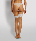Wolford Nude 8 stay-up stockings with lace trim - British product