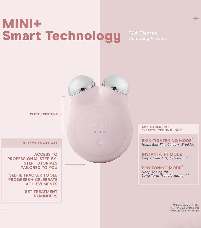 NuFACE Mini+ Facial Toning Device Starter Kit, imported from the UK