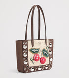 Valentino Garavani mini suede Nellcôte tote bag, imported from the UK