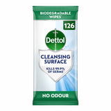 Dettol biodegradable antibacterial wipes 4 x 126 pack - British product