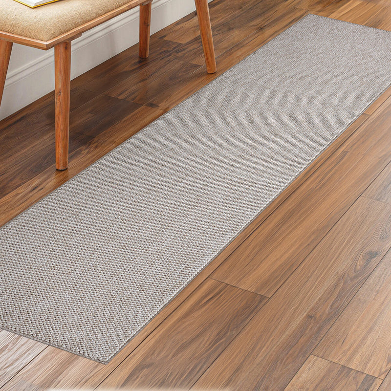 Off The Loom beige runner rug 60x213 cm, imported from the UK