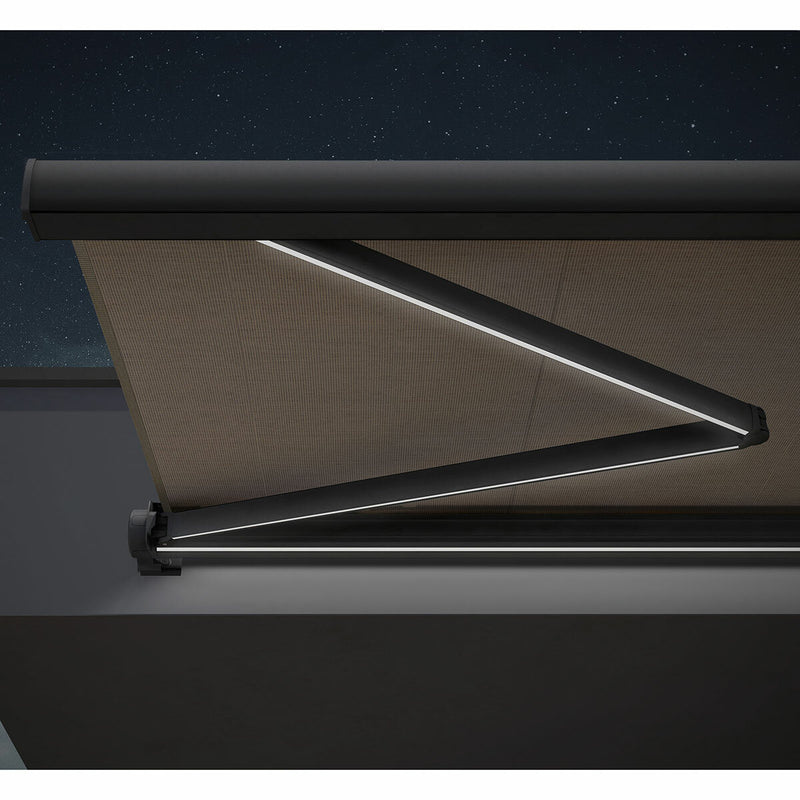 Olympus Hera retractable patio awning with LED lighting - British product