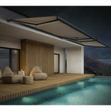Costco UK Olympus Hera Retractable Patio Awning with Dimmable LED Lighting, 3-6m Width x 2.5-3m Projection- Buy online at McGrocer