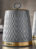 Tower grey Empire storage jars 1.3L (British brand)
