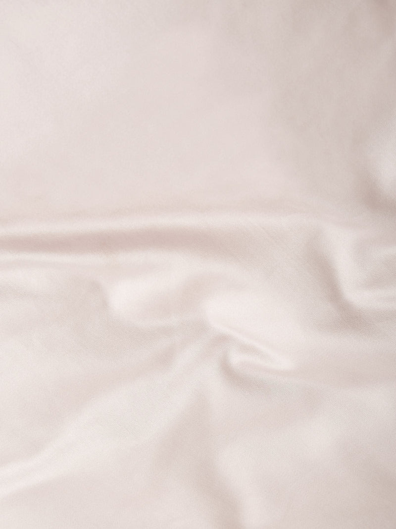 Blush pink Egyptian cotton sateen duvet cover and pillowcase set - British product