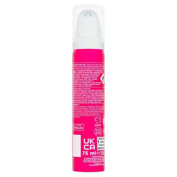 Superdrug Firm Hold Hair Mousse 75ml (British brand)