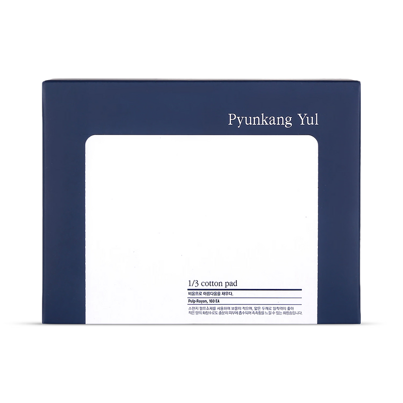 Pyunkang Yul 1/3 Cotton Pads skincare accessory, imported from the UK