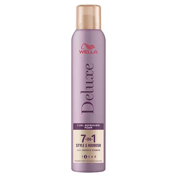 Wella Deluxe 7in1 Curl Refresher Foam 200ml (British brand)