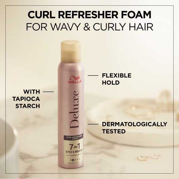 Wella Deluxe 7in1 Curl Refresher Foam 200ml (British brand)