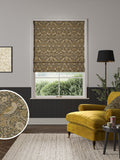 William Morris Strawberry Thief grey velvet roman blind (British brand)