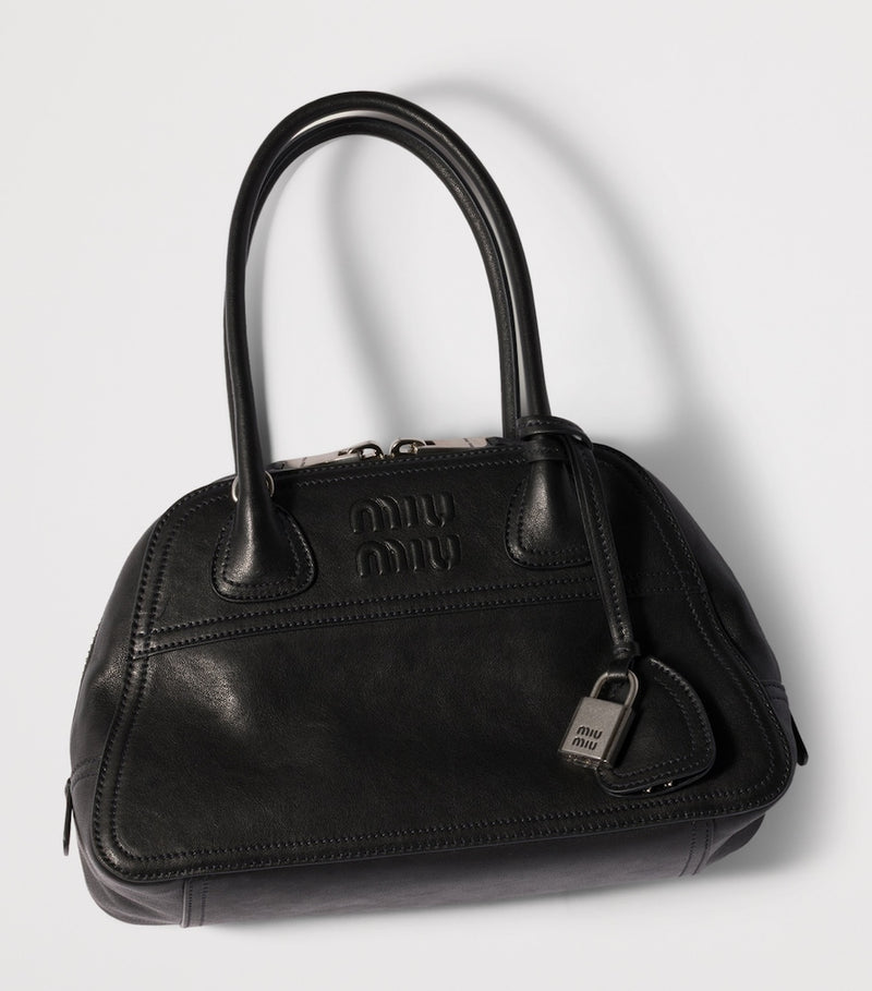 Miu Miu Vivant top-handle bag in nappa leather (British brand)
