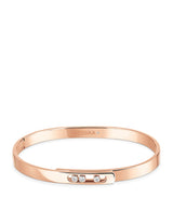 Harrods Messika Move Noa Pink Gold and Diamond Bangle (0.11ct)- Buy online at McGrocer