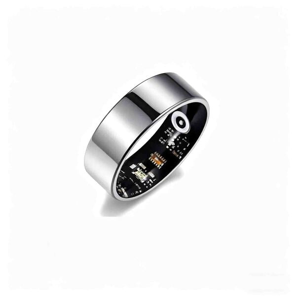 Leaper silver smart monitoring ring with heart rate - British product