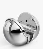 Alaïa silver-tone sphere earrings 28mm, imported from the UK
