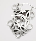 LOEWE Bombé Anagram hoop earrings sterling silver (British brand)
