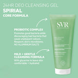 SVR Spirial deodorising shower gel 200ml (British brand)