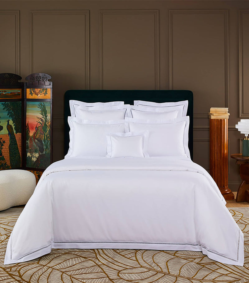 Yves Delorme Colisée Blanc duvet cover 220cm x 260cm (British brand)