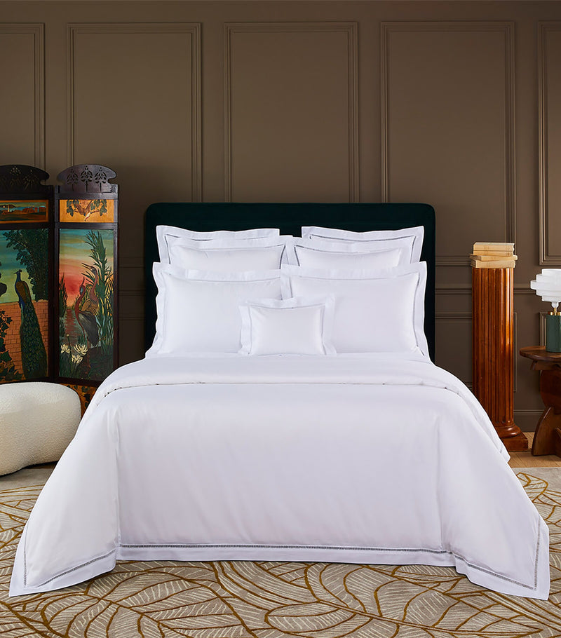 Yves Delorme Colisée Blanc duvet cover 220cm x 260cm (British brand)