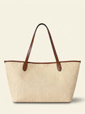 Mulberry Small Tree Raffia Tote Bag in Ecru/Bright Oak (British brand)
