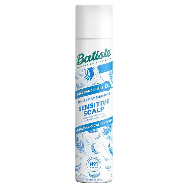 Batiste dry shampoo Sensitive Scalp Fragrance Free 200ml - British product