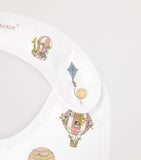 Atelier Choux organic cotton hot air balloon bib (British brand)