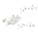 Superdrug Livingandhome Flower Wedding Bridal Hair Comb and Hairpins Set 5 Piece- Buy online at McGrocer